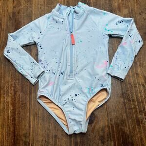 Crewcuts long sleeve rashguard sz 3 Girls UPF Swimsuit
